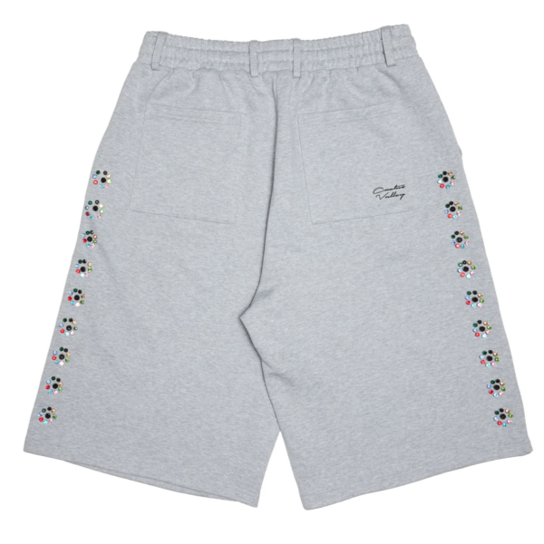 Crystal Blossom Sweat Shorts Grey (1)