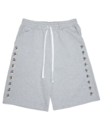 Crystal Blossom Sweat Shorts Grey