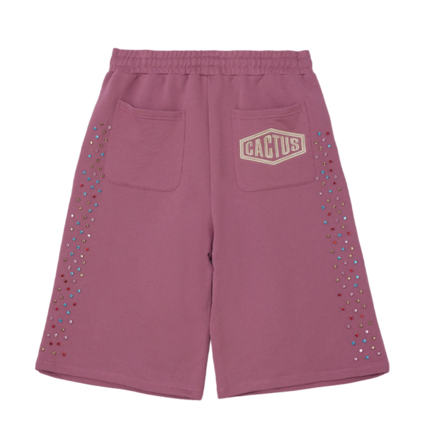 Crystal Cactus Sweat Shorts Grey (6)